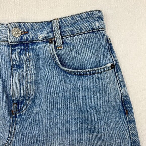 BDG Urban Outfitters Womens Blue Cotton Raw Hem Denim Mini Skirt Size Medium - Picture 3 of 10